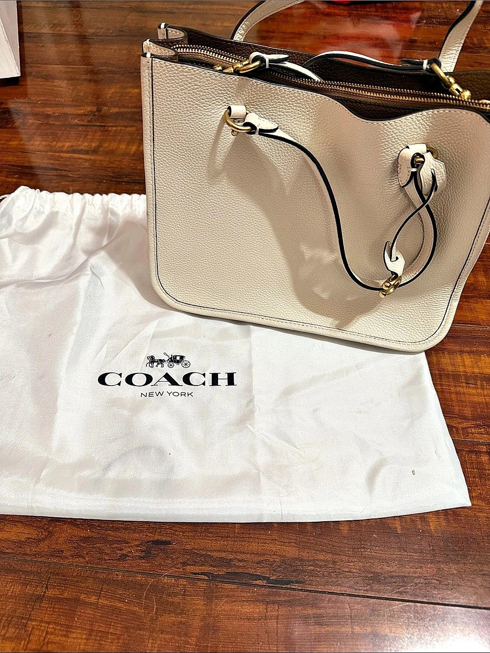 Coach Charlie Carryall Tote in Cream NWT